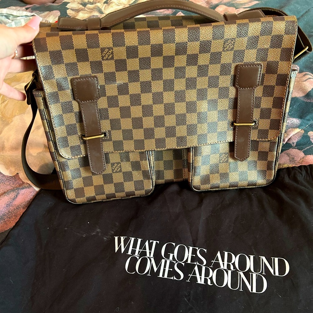Damier Ebene Broadway Louis Vuitton messenger bag
